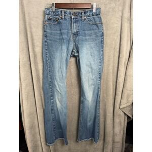 Vintage Jordache Cropped Bootcut Jeans Women's 28 Blue Cotton Stretch 5-Pockets